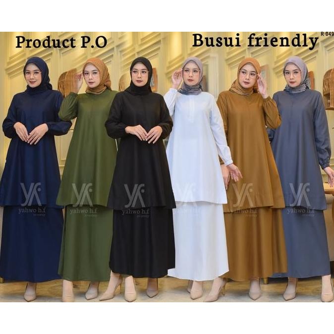 Tersedia SETELAN ROK TUNIK PNS WANITA/BUSUY/BAJU KURUNG/SERAGAM PNS KHEKI PEMDA PDH GURU ASN CPNS TE