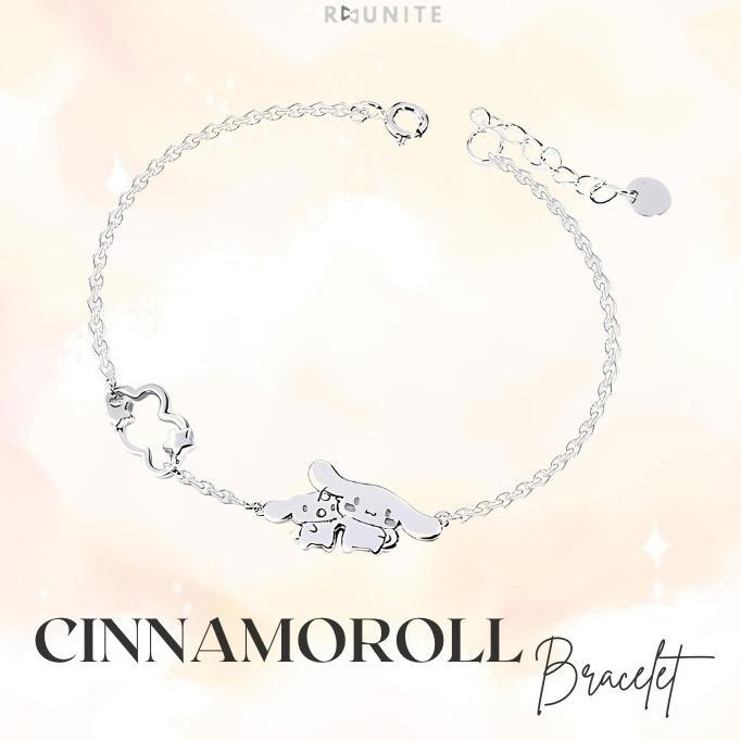 Reunite Jewelry - Gelang Cinnamoroll Sterling Silver S925 - Cinnamoroll Bracelet AST