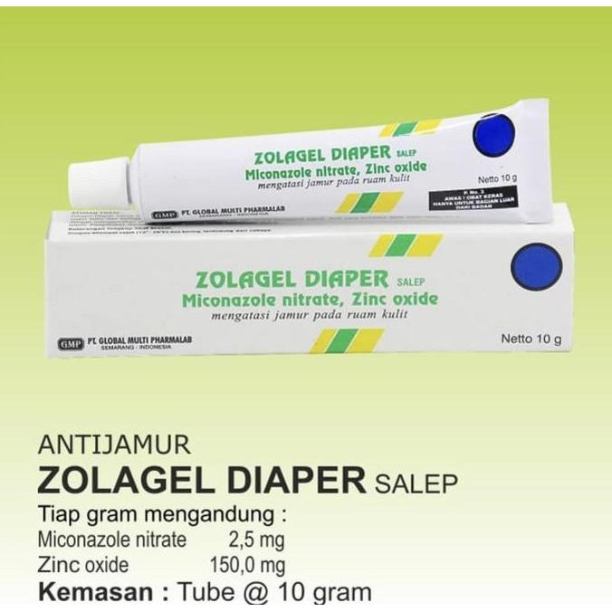 Ready Stock Zolagel Diaper Salep 10 Gram ( Salep Ruam Popok Bayi Dan Dewasa )