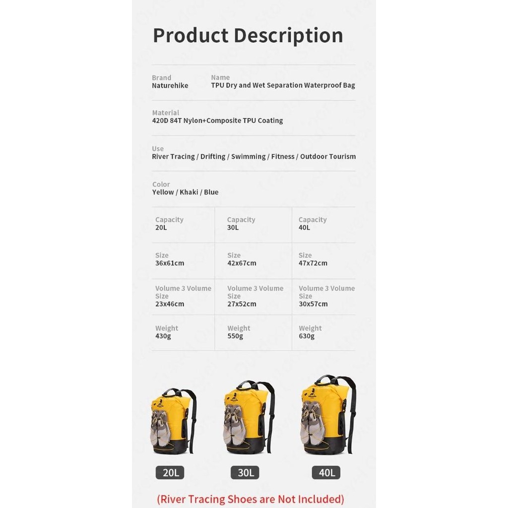 Drybag Naturehike Nh21Fsb04