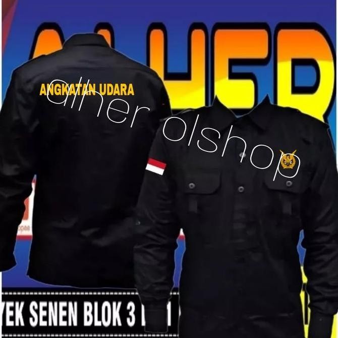 Tersedia kemeja TNI AU baju TNI AU seragam TNI AU Pdh TNI AU kemeja angkatan ud