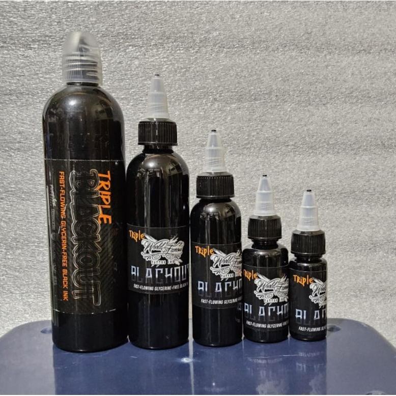 Tinta Black TRIPLE BLACKOUT From WorldFamous Tattoo Ink AST