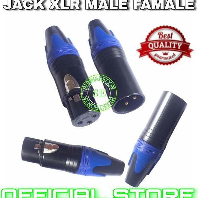 JACK AUDIO XLR KABEL JACK XLR MALE FEMALE JACK AUDIO MIXER SEPASANG