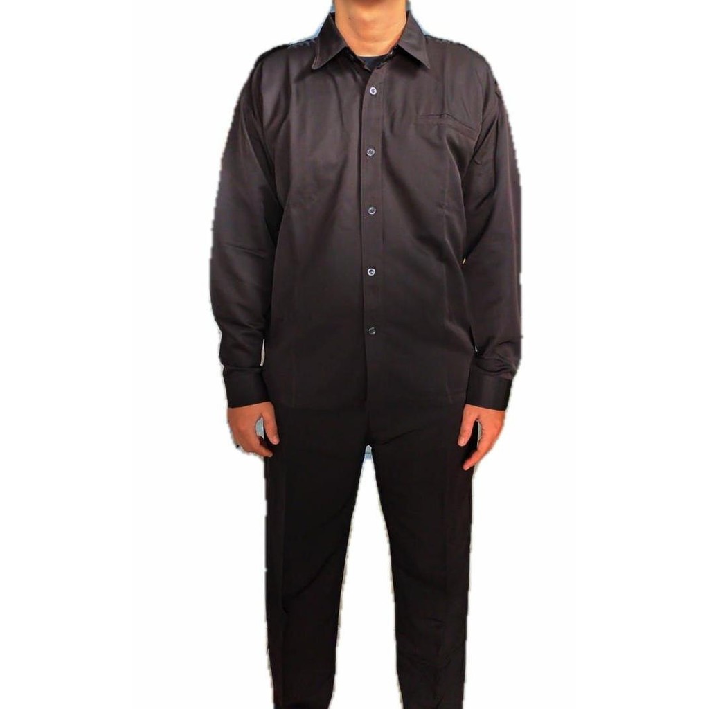 Tersedia Seragam Safari PSH Twist Coklat Lengan Panjang - Seragam Formal Pria