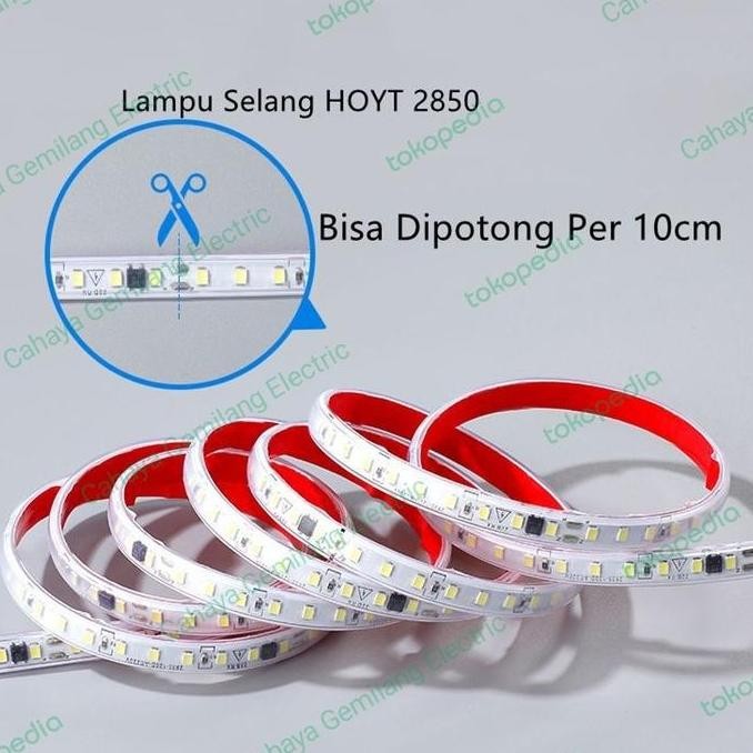 Grosir Lampu Strip Led Light Selang 2850 120D 120Led 120Mata Ac 220V 220Volt Termasuk Include 3M Per