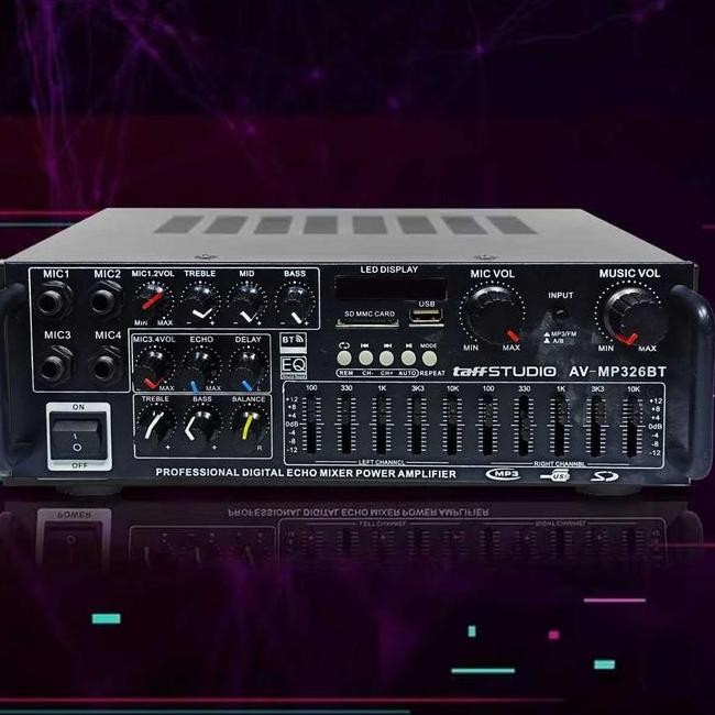 TAFFSTUDIO AMPLIFIER MIXER AUDIO BLUETOOTH USB SUBWOOFER KARAOKE