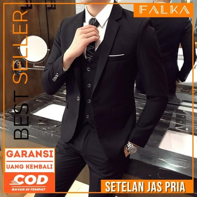 (Expert) 3 In 1 Set Jas Pria Tuxedo Pria Setelan Jas Pria Formal