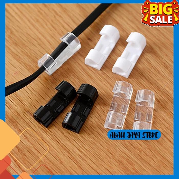 

ISI 20 PERAPIH CABLE CLIP KLEM KABEL TEMPEL KLIP USB CHARGER LEM 3M BEST SELLER