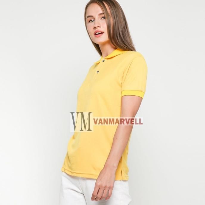 (Expert) VM Kaos Polo Shirt Polos Kuning - Kaos Polos Berkerah Kuning