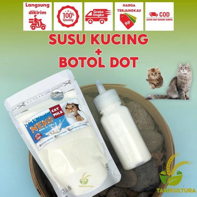 Paket Bundling Susu Kucing Dan Dot Susu Kitten Bayi Baru Lahir Hemat Co