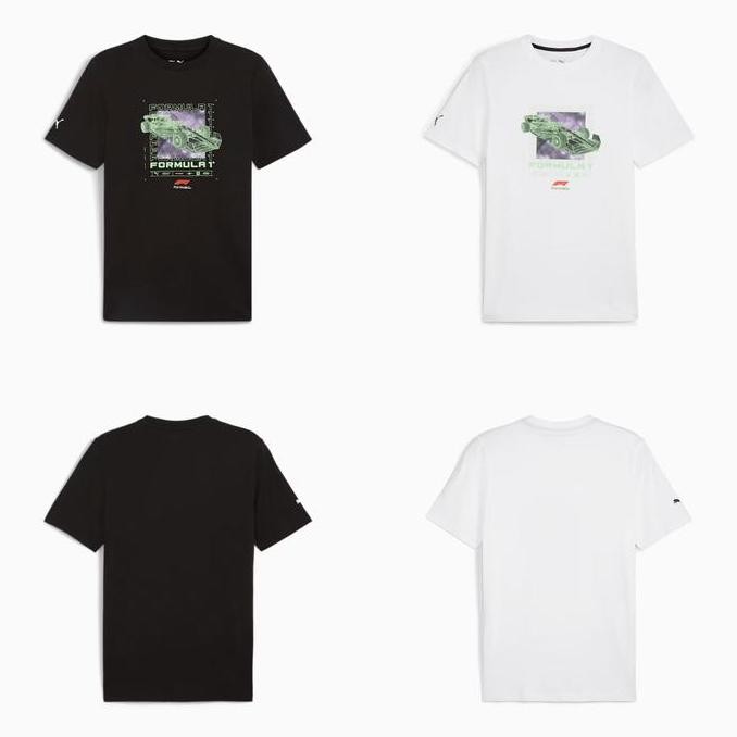 F1 Collection PUMA F1 Logo Men's Graphic T-Shirt. Kaos Unisex Pria Wanita Formula 1