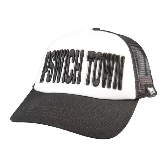 IPSWICH TOWN FC Adult Black Embroidered Trucker. Topi Unisex