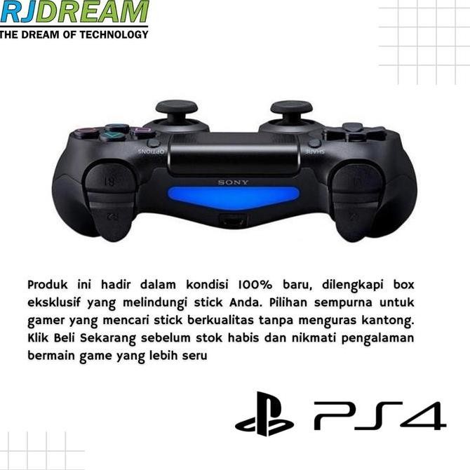 ready STICK PS4 - STIK PS4 BARU Wireless Bluetooth USB Charger Bluetooth ORIGINAL PABRIK Support PS4