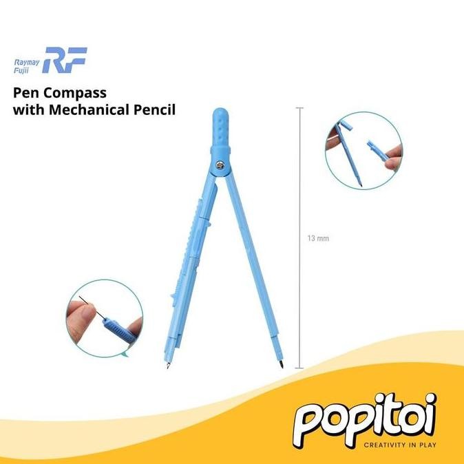 

TERMURAH - Raymay Pen Compass with Mechanical Pencil