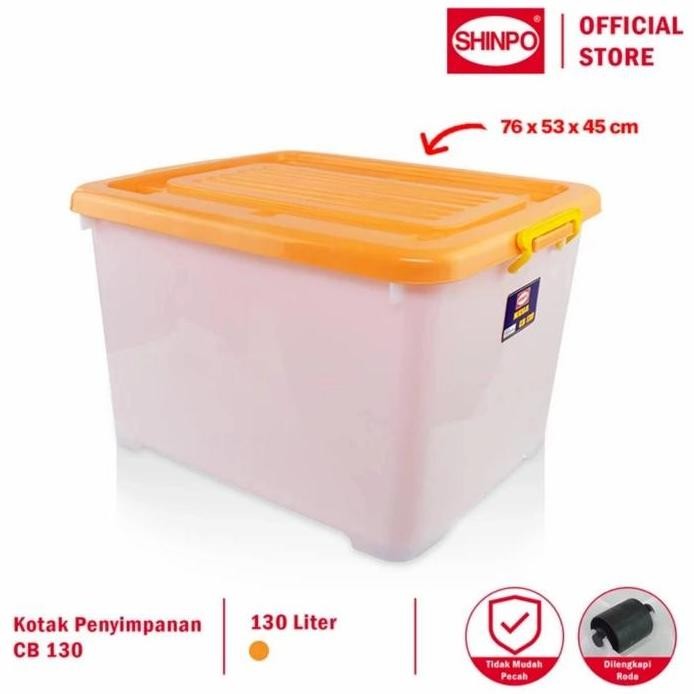 

Terlaris Shinpo : Cb130 Box Container Dgn Roda Cb 130 Mega 130 Lt (By Gojek)