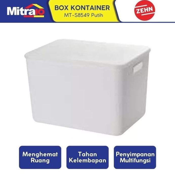 

Terlaris Zehn Box Kontainer Penyimpanan Barang Besar Mt-S8549 Putih