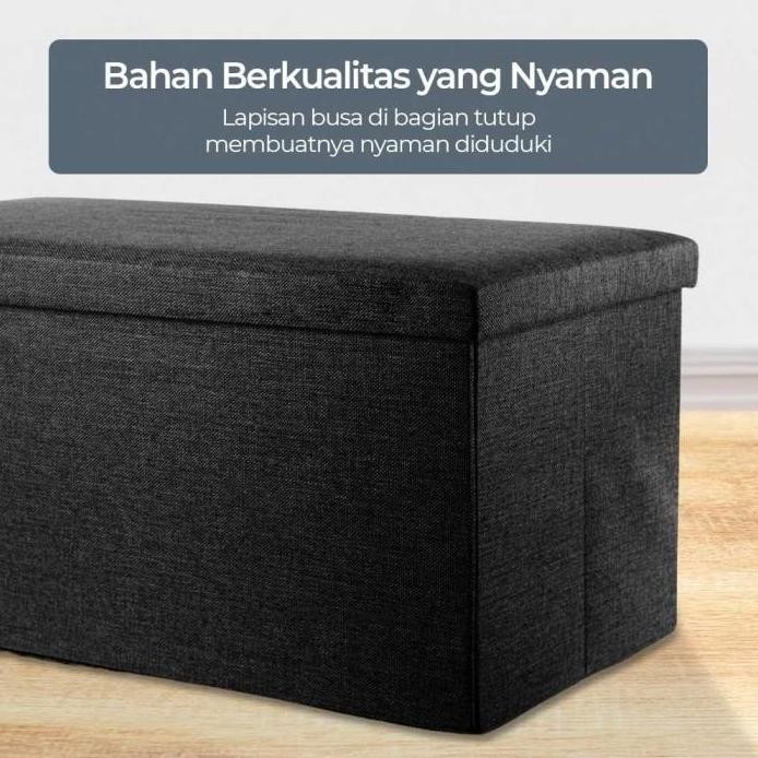 

Terlaris Box Sofa Kursi Kotak Penyimpanan Barang Lipat Foldable Storage Container Linen