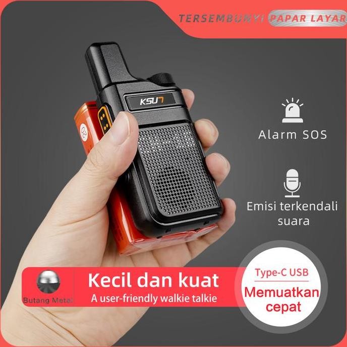Sale Walkie Talkie Murah 2Unit Ksun M6 Jarak Jauh 6Km Uhf Handy Talky 6Watts Ht