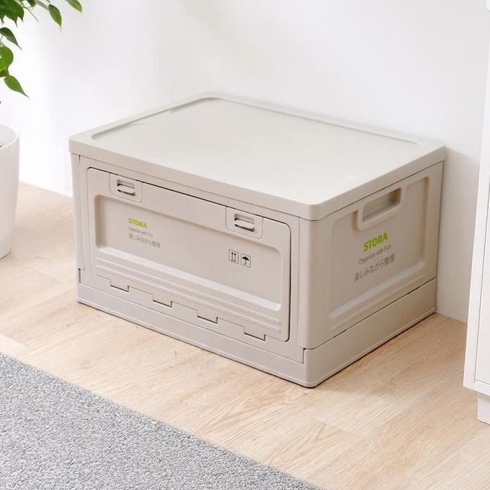 

Terlaris Stora 50 Ltr Hako Kotak Penyimpanan Lipat - Krem Beige