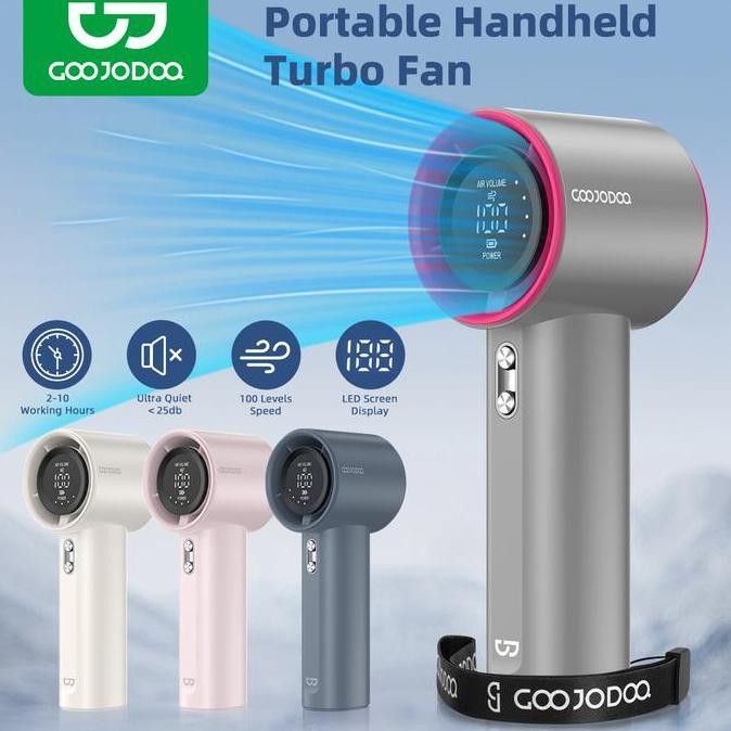 Goojodoq High Speed Mini Kipas Christmas Set Strong Wind 100 Gear Wind Speed Kipas Angin Digital Dis