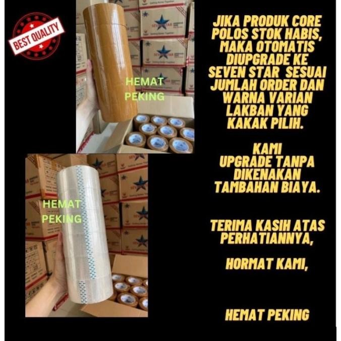 

[Expert] Lakban Rekat Bening Coklat isi 12 pcs | 1 lusin Transparan