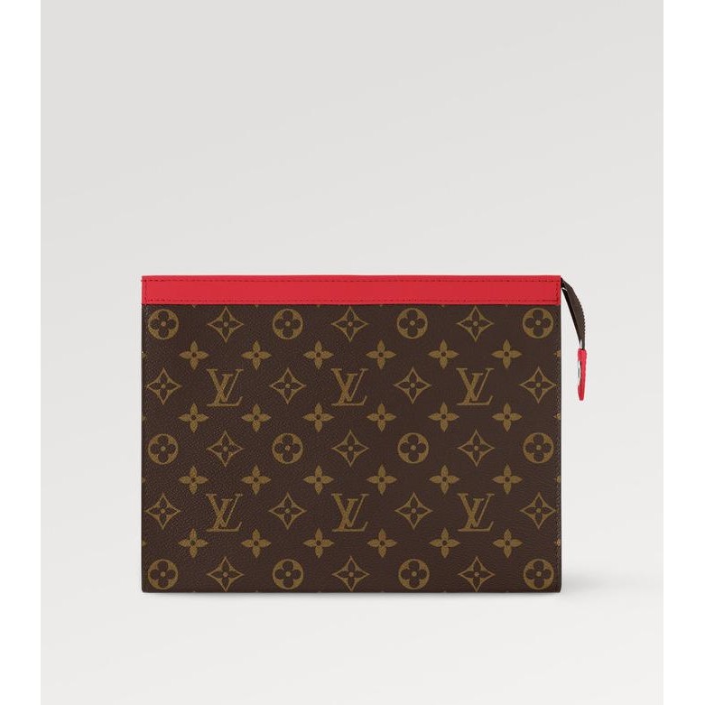 LOUIS VUITTON - LV Pochette Voyage MM - Red - Tas Pouch Clutch Sleeve Original Product