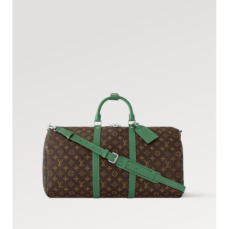 LOUIS VUITTON - LV Keepall Bandoulire 50 - Green - Tas Gym Travel Bag Original Product