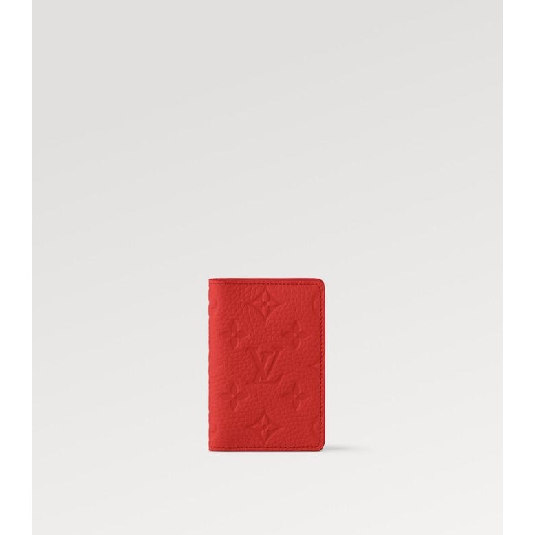 LOUIS VUITTON - Pocket Organizer - Red - Dompet Card Holder Original Product