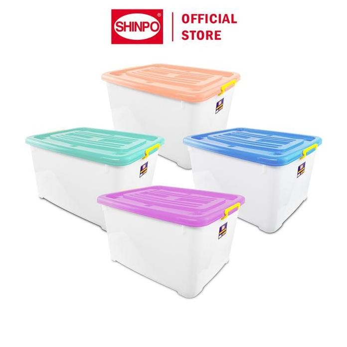 

Terlaris Shinpo Kontainer Plastik Dengan Roda Hercules Container Box Kotak Penyimpanan Spo-Sip-119-Cb-150 Orange Hijau