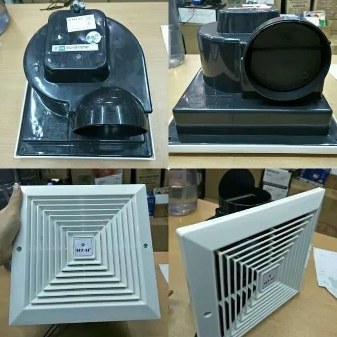 Exhaust Fan Plafon Sekai Mvf 893 Hexos/Heksos Plafon 8" Cerobong