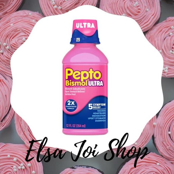 BEBAS ONGKIR - Pepto Bismol Ultra Upset Stomach Reliever / Antidiarrheal - 354 Ml