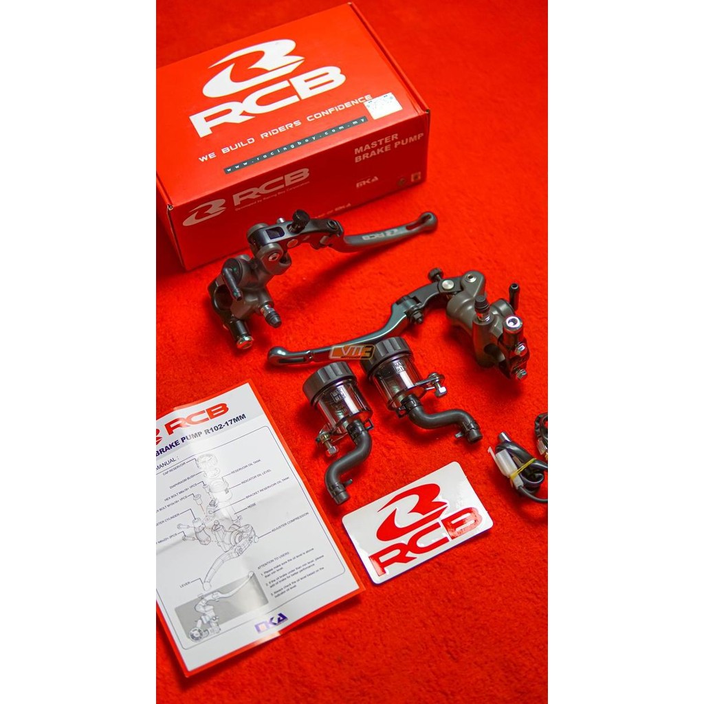 TERMURAH MASTER REM RADIAL RCB S1 17MM TITANIUM BUKAN 14MM RACING BOY