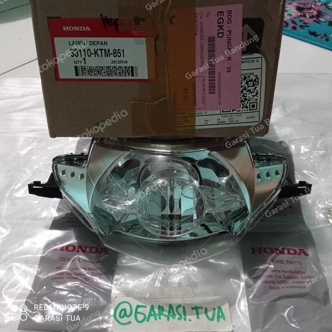 Reflektor Lampu Depan Supra X 125 Lama Old Lawas Asli Ori Orinal AHM