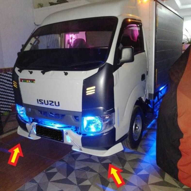 New Full Variasi Winglet Warna Lips Variasi Bemper Mobil Elf Truk/Engkel Bus Universal Diffuser Prom