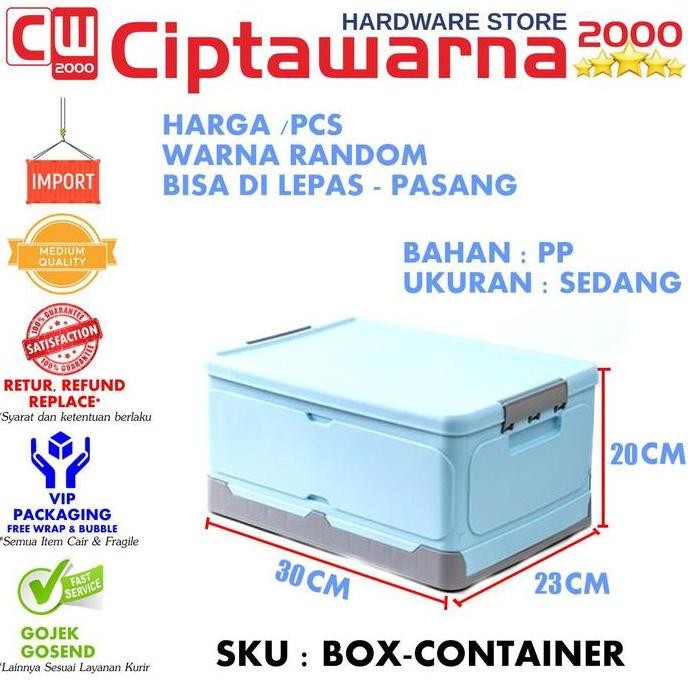 

Terlaris Ys - Kotak Kontainer Lipat Box Wadah Penyimpanan Barang Baju Buku Pen
