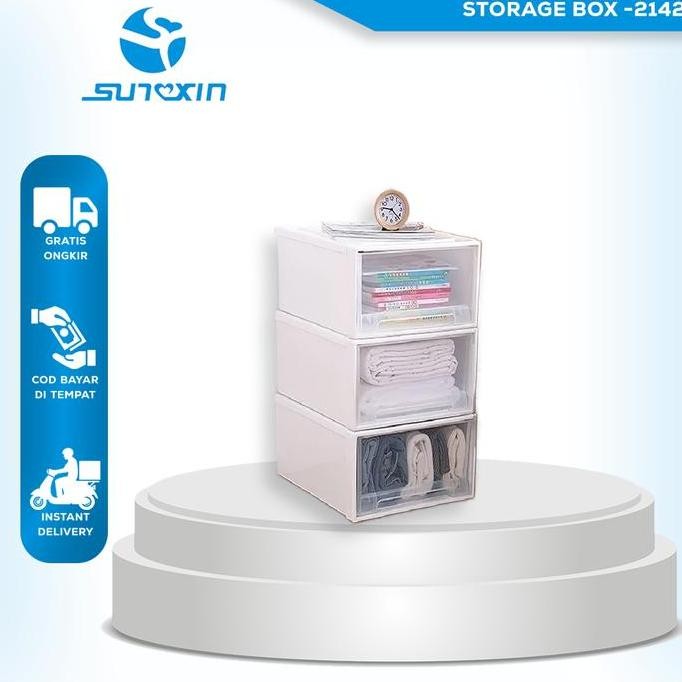 

Terlaris Sunxin - Storage Box -2142/ Tempat Penyimpanan/ Container Box Plastik