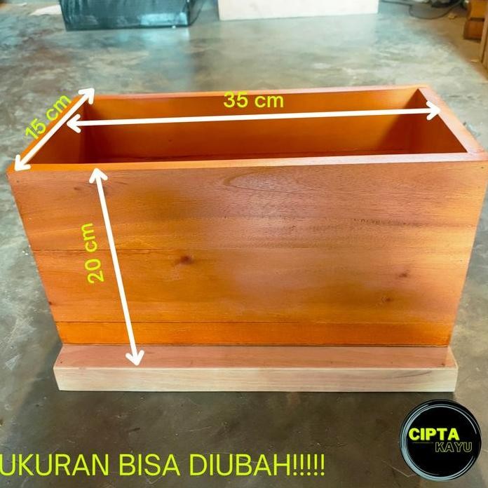 

Terlaris Kotak Kayu Tempat Penyimpanan Storage Tanpa Tutup Ukuran 20 X 35 X 15