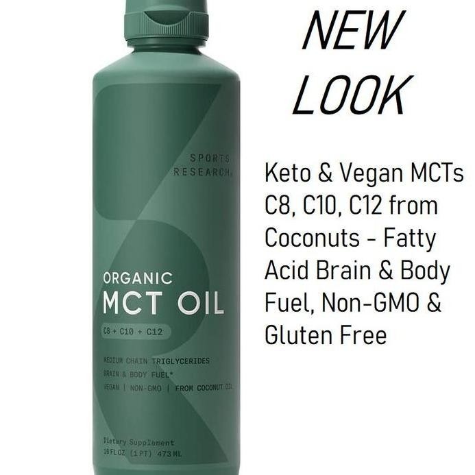 

Sports Research Mct Oil Unflavored 473Ml Vegan Keto Gluten Dairy Free