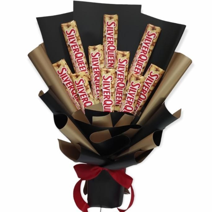 

Buket Coklat Silverqueen G Ulang Tahun /Wisuda/ Anniversary/ Valentine Terlaris