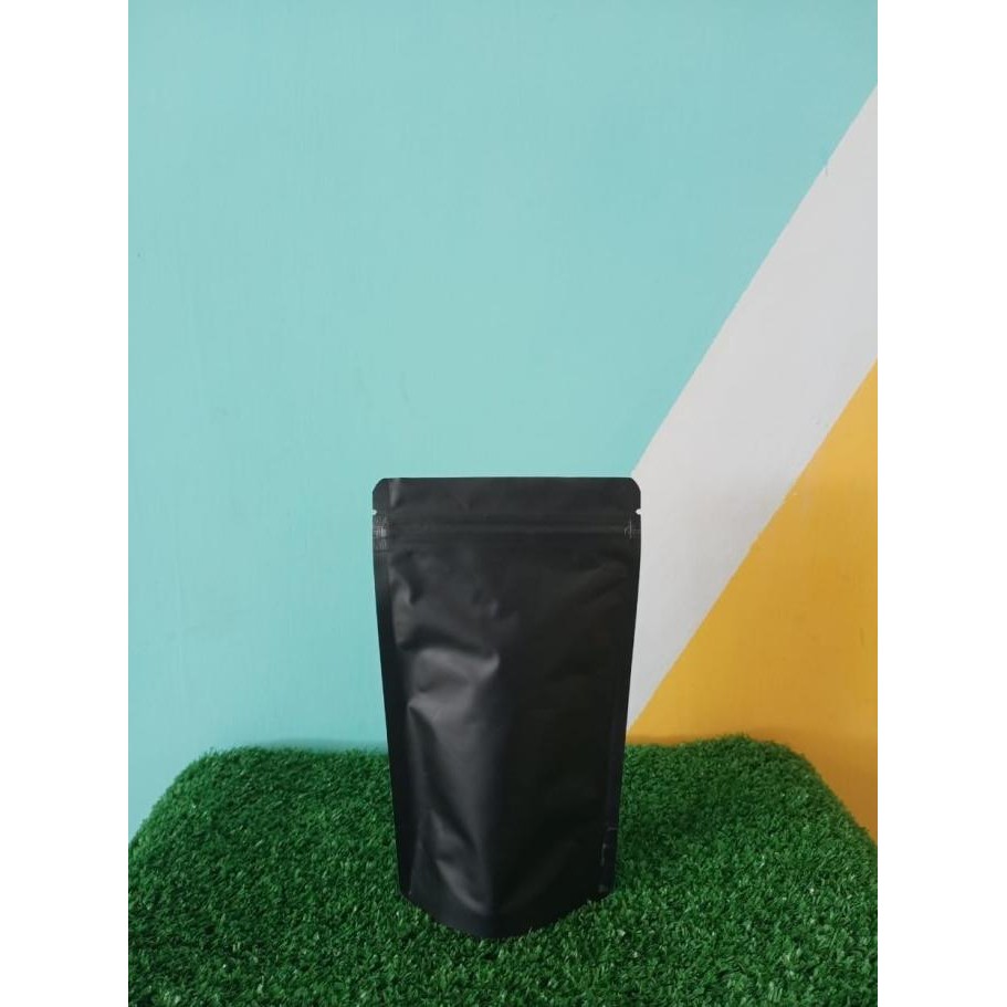 (Expert) Plastik standing pouch full aluminium foil 10 x 17/10x17 klip berdiri