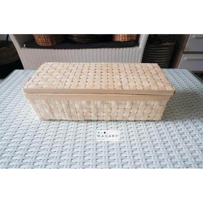

Terlaris Kania Bamboo Box - Storage Box - Storage Serbaguna - Kotak Rotan