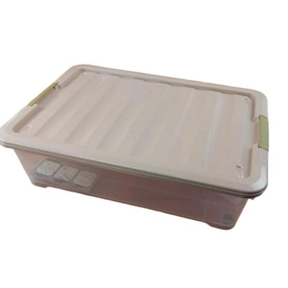 

Terlaris Kotak Penyimpanan Dengan Roda / Storage Box 59 X 42 X 16 Cm / Box 1508