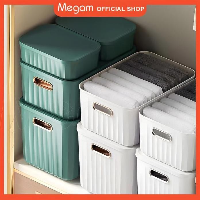 

Terlaris Beli LokalMegam Storage Box Penyimpanan Barang Serbaguna Plastik Kokoh Berkualitas Box Susun Berwarna Bahan Hsb786