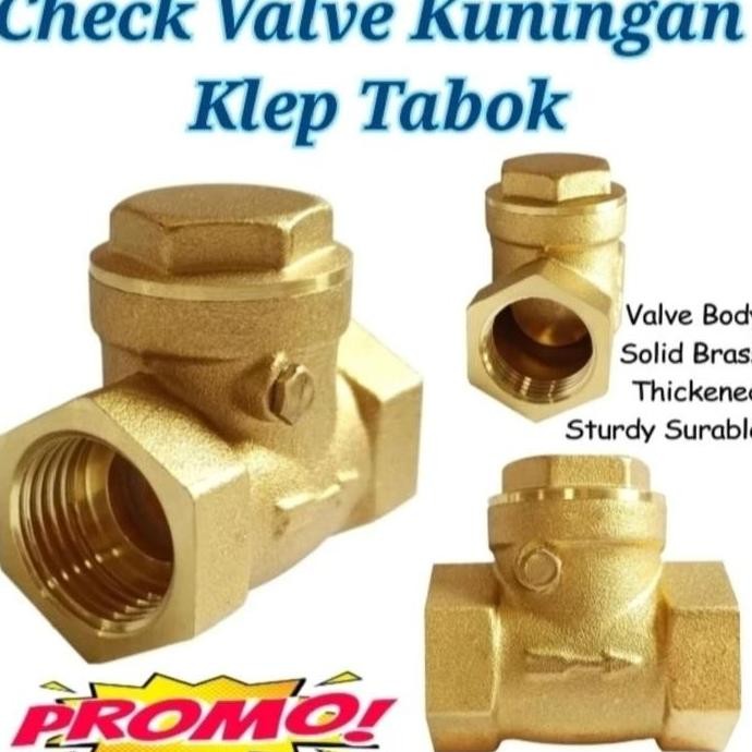 Check Valve Kuningan Klep Tabok 2" Inch Kuningan New
