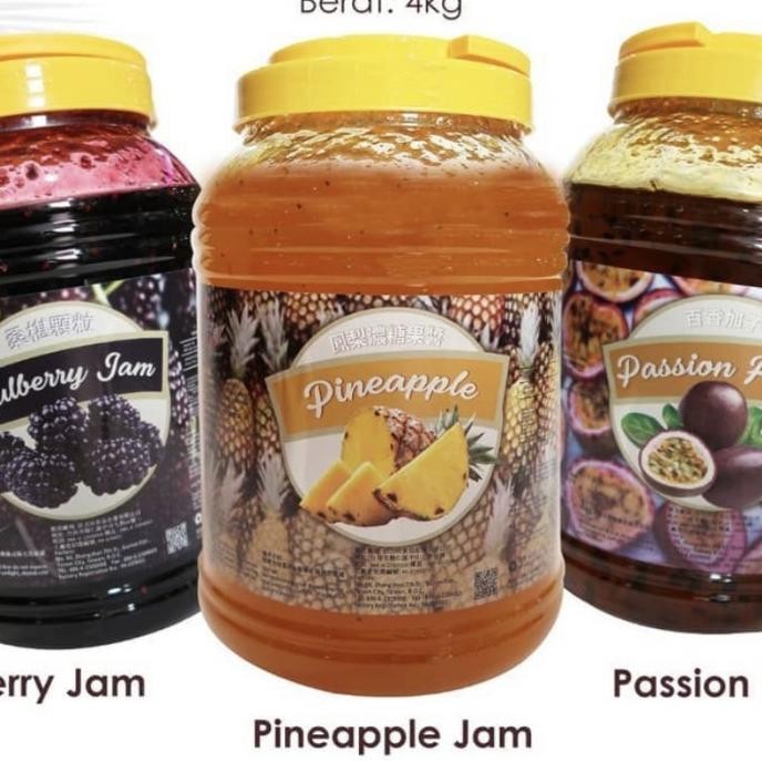 

(Expert) Tester Fruit Jam 300gr Strawberry Mango Kiwi Pineapple Passion Fruit