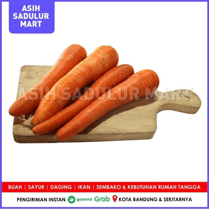 

Bandung Sayur Wortel segar 1kg promo gosend diskon murah grab