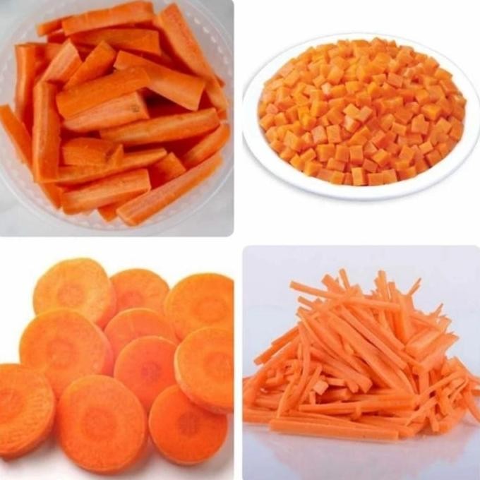 

WORTEL POTONG 200 GR IRIS DADU STIK BULAT PANJANG MENTAH SAYUR SEGAR FRESH SIAP MASAK