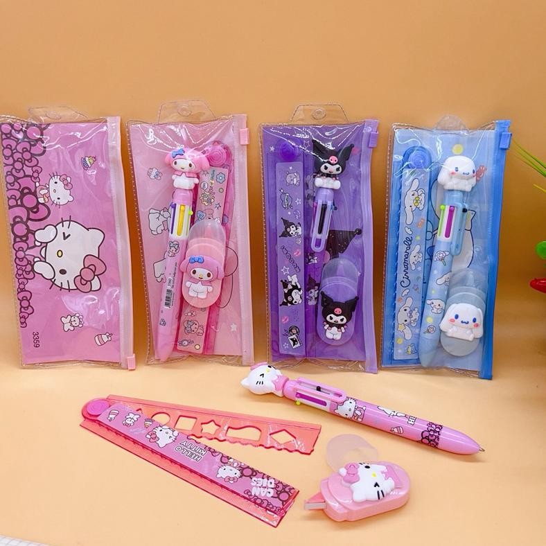

PEN, TIP X, PENGARIS SET 3in1 GAMBAR SANRIO LUCU ATK