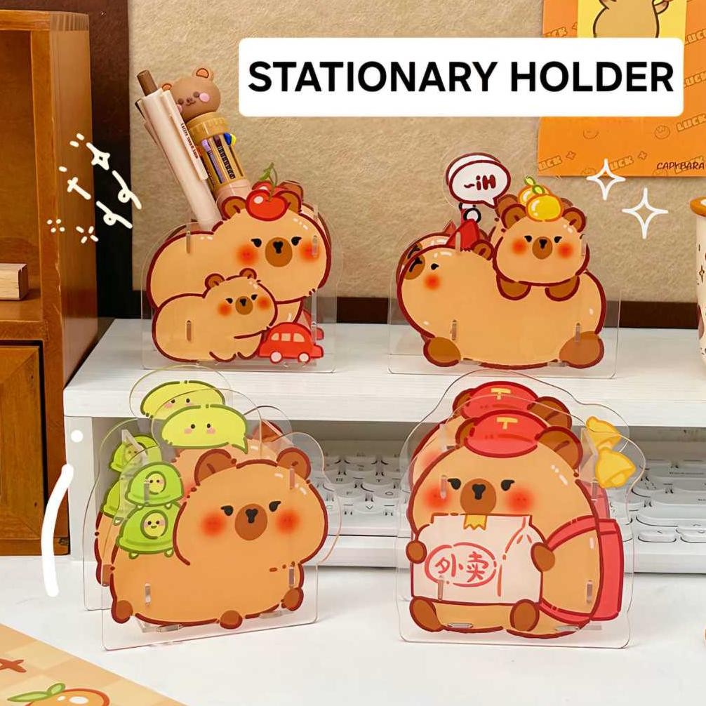 

BAJUKIDDIE STATIONARY HOLDER CAPYBARA TEMPAT ALAT TULIS MAKEP UP KUAS PENSIL PEN KANTOR SEKOLAH LUCU