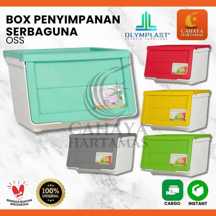 

Terlaris Olymplast Storage Solution Oss Plastic Container Box Kotak Rak Plastik